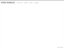 Tablet Screenshot of karinwinblad.com